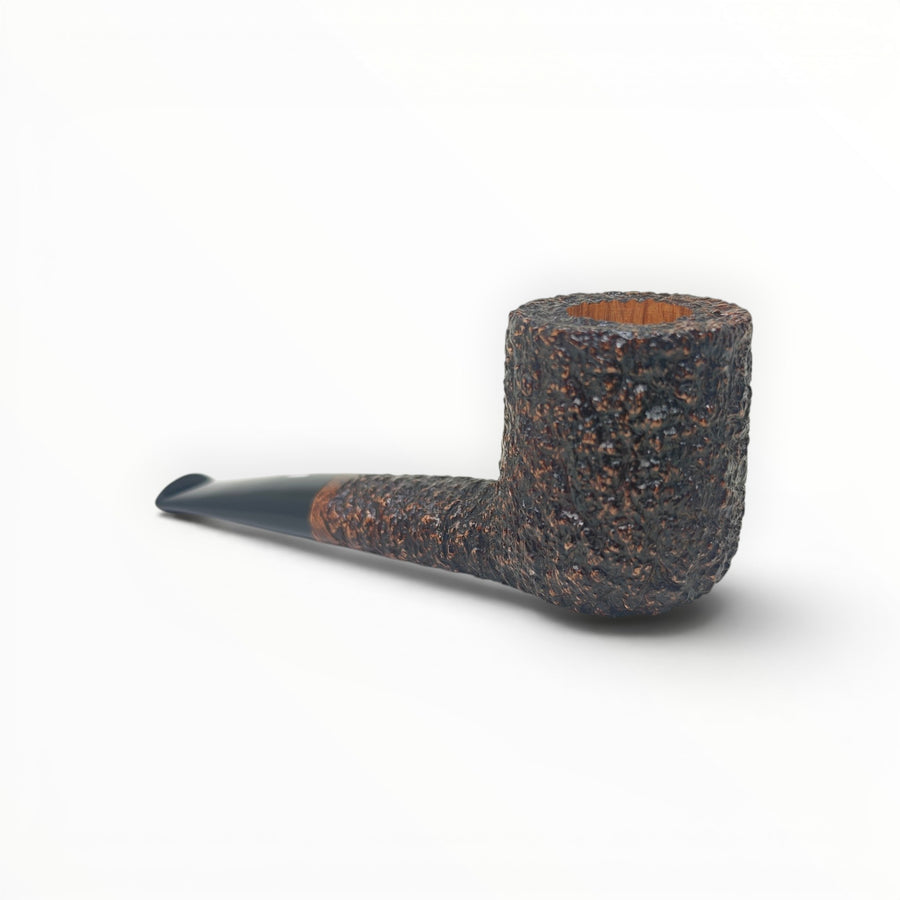 Pipa Floppypipe Castello Sea Rock Briar KKKK shape 33 in radica rustica scura con bocchino in ebanite nero