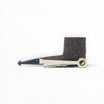 Pipa Floppypipe Castello Sea Rock Briar KKKK shape 33 in radica rustica scura con bocchino in ebanite nero
