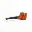 Floppypipe Pipa Castello Shape 55 KK occhio di pernice briar pipe with black metacrilato mouthpiece, smooth finish, orange color.