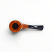 Floppypipe Pipa Castello "78" Shape 55 Collection KK, occhio di pernice, radica liscia, bocchino in metacrilato nero.