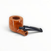 Floppypipe Pipa Castello "78" Shape 55 Collection KK, occhio di pernice briar pipe with black methacrylate stem. Smooth finish.