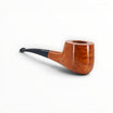 Floppypipe Pipa Castello "78" Shape 55 Collection KK, occhio di pernice, radica liscia, bocchino in metacrilato, arancio.
