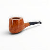 Floppypipe Pipa Castello Shape 55 KK occhio di pernice, radica liscia arancio con bocchino in metacrilato nero.