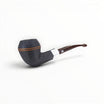 Floppypipe Pipa Chacom 390 Bulldog Sabbiata con Ghiera in metallo e bocchino marrone screziato.