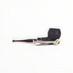 Chacom Faubourg 389 Bulldog Sabbiata pipa con ghiera in metallo e bocchino in metacrilato marrone screziato.