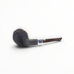 Chacom Faubourg 389 Bulldog pipe, dark sandblasted briar with metal band and brown marbled methacrylate mouthpiece.