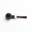 Floppypipe Pipa Chacom Faubourg 389 Bulldog Sabbiata con Ghiera, pipa da fumo in radica sabbiata scura con bocchino in metacrilato marrone e ghiera in metallo.