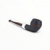 Pipa Chacom Faubourg 389 Bulldog Sabbiata con Ghiera, radica scura sabbiata, bocchino marrone screziato, ghiera metallo