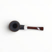 Floppypipe Chacom Faubourg 280 Bent Bulldog pipe, dark sandblasted briar with nickel band and cumberland mouthpiece.