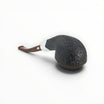Chacom Faubourg 280 Bent Bulldog pipe, dark sandblasted briar with nickel band and cumberland mouthpiece.