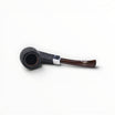 Pipa Chacom Sabbiata 101 Bent Billiard con ghiera in nickel e bocchino in metacrilato color cumberland scuro.