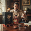 Floppypipe Rum The Demon's Share 15 Anni Reserva de Bodega 70cl, dark mahogany rum in a glass bottle with ornate label, aged 15 years in toasted oak barrels.