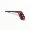 Pipa Dunhill Root Briar del 1962, forma Dublin dritta in radica liscia chiara con bocchino nero e puntino bianco.