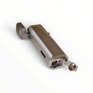 Accendino Floppypipe Eurojet 3 jet flame color argento con bucasigari a scomparsa integrato e finestrella gas
