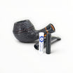 Pipa Floppypipe Il Ceppo Bent Bulldog in radica sabbiata nera con filtro 9mm e bocchino in metacrilato