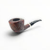 Pipa Floppypipe Il Ceppo Bent Dublin Gr. 1 in radica marrone sabbiata con elegante ghiera in argento sterling.