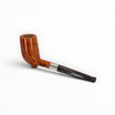 Floppypipe Pipa Paronelli 80th Anniversary, limited edition 55/80, natural smooth briar wood, stand up shape, silver band, horn stem.