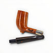 Floppypipe Pipa Paronelli 80th Anniversary Liscia Naturale Stand Up, limited edition 55/80, natural briar wood with silver band and horn stem.