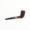 Floppypipe Pipa Paronelli 80th Anniversary limited edition pipe, dark sandblasted bowl, smooth natural briar shank, silver band, and black horn mouthpiece.