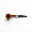 Floppypipe Pipa Paronelli 80th Anniversary limited edition pipe, natural smooth briar with flame grain and birdseye, silver band, horn stem, 55/80