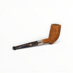 Floppypipe Pipa Paronelli 80th Anniversary limited edition pipe, natural light-sanded briar bowl, horn stem, silver band. Stand up design.