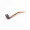 Floppypipe Pipa Paronelli Belle Epoque sabbiata, pipa Churchwarden bent in metacrilato ambra e caramello, made in Italy