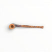 Floppypipe Pipa Paronelli Belle Epoque sabbiata, pipa Churchwarden bent in metacrilato ambra e caramello, made in Italy