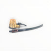 Floppypipe Pipa Paronelli Half Rusticated Stand Up Churchwarden pipe with two mouthpieces, one short and one long.