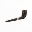 Floppypipe Pipa Paronelli 80th Anniversary Morta (Bog Oak) Stand Up pipe, limited edition 20/80, black horn mouthpiece, silver band.
