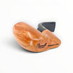 Floppypipe Paronelli Pocket pipe in smooth natural briar with black methacrylate mouthpiece, foldable and stand-up design.