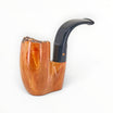 Floppypipe Pipa Paronelli pocket pipe in smooth briar with black methacrylate mouthpiece, foldable and stand-up design.