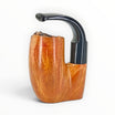 Floppypipe Pipa Paronelli Pocket Liscia Tascabile Richiudibile Stand Up, a smooth briar pipe with a black methacrylate mouthpiece and a unique folding design.