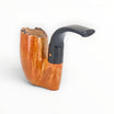 Floppypipe Pipa Paronelli pocket pipe in smooth briar with black methacrylate mouthpiece, foldable and stand-up design.