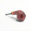 Floppypipe Pipa Pascucci Sabbiata Bulldog, sandblasted briar pipe with diamond shank and black acrylic stem.