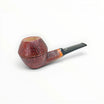 Floppypipe Pipa Pascucci Sabbiata Bulldog, sandblasted briar pipe with diamond shank and black acrylic mouthpiece.