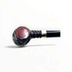 Pipa Floppypipe Peterson's of Dublin Churchwarden Barrel con finitura rusticata scura e bocchino nero