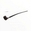 Pipa Floppypipe Peterson Churchwarden Barrel rusticata con bocchino lungo e finitura scura