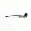 Pipa Floppypipe Peterson Churchwarden Barrel rusticata con bocchino lungo semi curvo e finiture in argento
