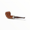 Pipa Floppypipe Peterson Kapp Royal XL13 Bent Bulldog in radica liscia con vera in argento 925 e bocchino Cumberland