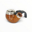 Pipa Floppypipe Peterson Silver Cup XL02 in radica liscia con coperchio antivento in argento e bocchino fishtail