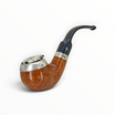 Pipa Floppypipe Peterson Silver Cup XL02 in radica liscia con coperchio antivento in argento e bocchino fishtail