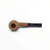 Pipa Floppypipe Primitive Billiard in radica naturale sabbiata con bocchino in metacrilato nero e filtro da 9 mm