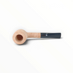 Pipa Floppypipe Primitive modello Billiard in radica grezza naturale con bocchino in metacrilato nero