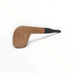 Pipa Floppypipe Primitive modello Billiard in radica sabbiata naturale con bocchino in metacrilato nero