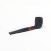 Pipa Floppypipe Billiard in radica sabbiata nera con bocchino in metacrilato, ideale per principianti, senza filtro.