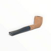 Pipa Floppypipe Primitive Billiard sabbiata in radica naturale con bocchino in metacrilato nero e filtro da 9 mm