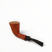 Floppypipe Pipa Brebbia Nemo Selected Italy, a classic briar smoking pipe with a smooth, polished finish and a black vulcanite stem.
