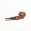 Pipa Bulldog P2 liscia in radica con venature a occhio di pernice e cannello a diamante, bocchino in Cumberland, Floppypipe.