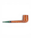 Floppypipe Pipa Pascucci Canadese liscia in radica con bocchino verde smeraldo marmorizzato, made in Italy.