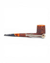 Floppypipe Pipa Pascucci Canadese rusticata marrone con bocchino in metacrilato nero e inserto decorativo